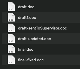 disorganised and poorly named files